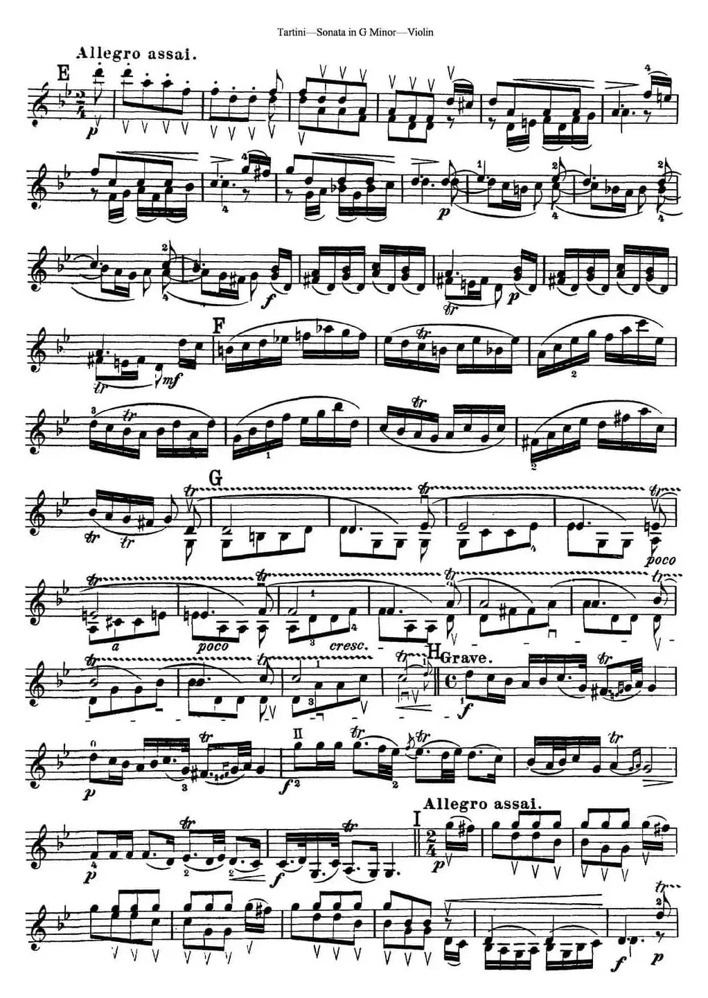 Violin Sonata in G Minor（The Devil's Trill）