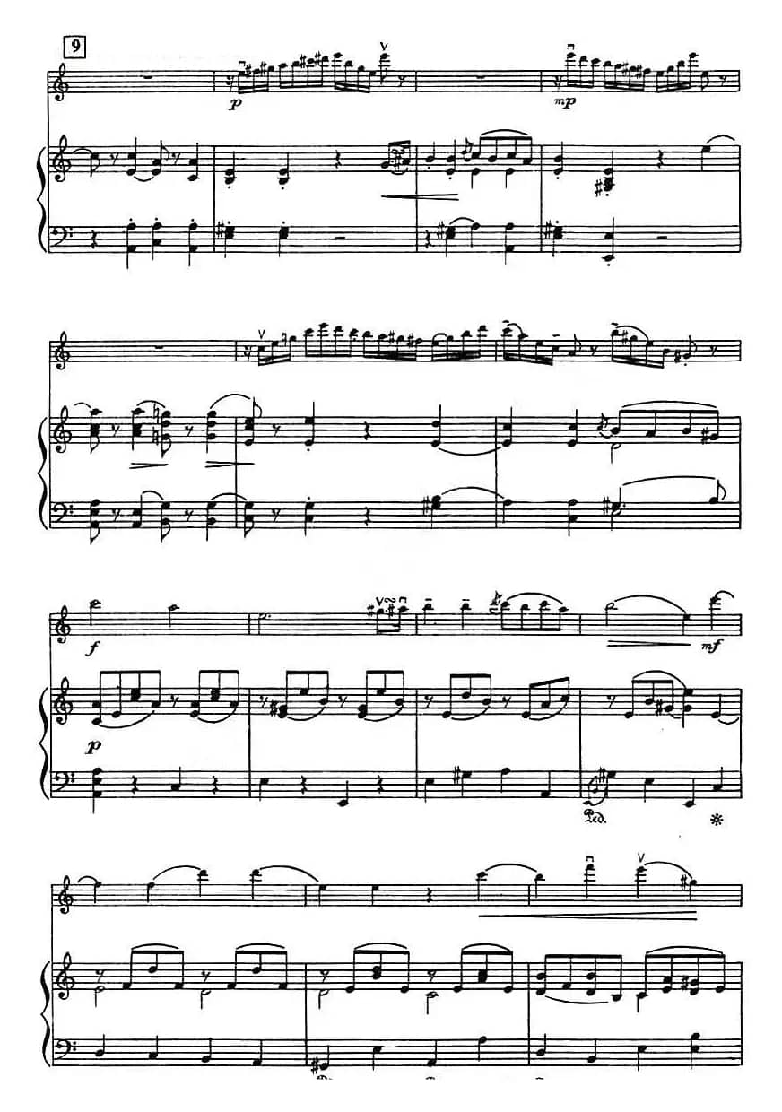 第二十二协奏曲（a小调、小提琴+钢琴伴奏）