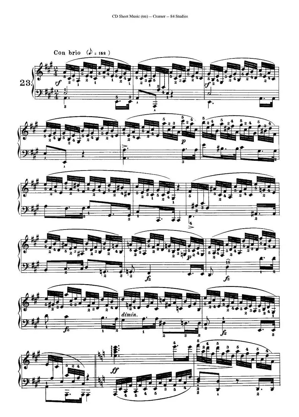 Cramer - 84 exercices（21—25）（克拉莫84首钢琴练习曲）