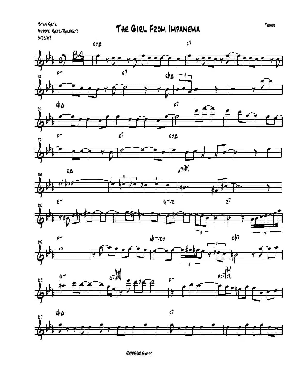 The Girl From Impanema