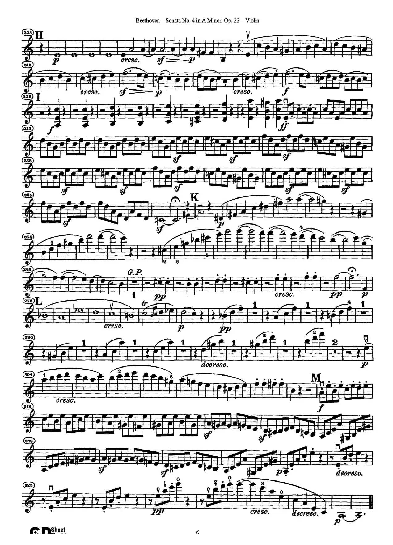 A小调第四小提琴奏鸣曲（Sonata No.4 in A Minor Op.23）