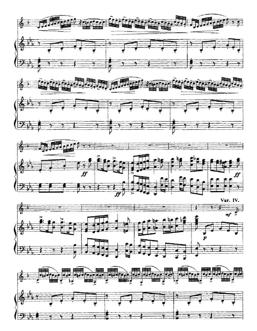 威尼斯狂欢节幻想变奏曲（小号+钢琴伴奏）