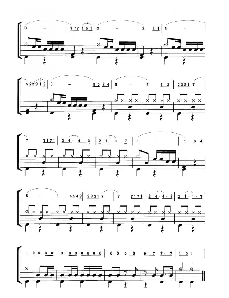 西班牙斗士（鼓谱）