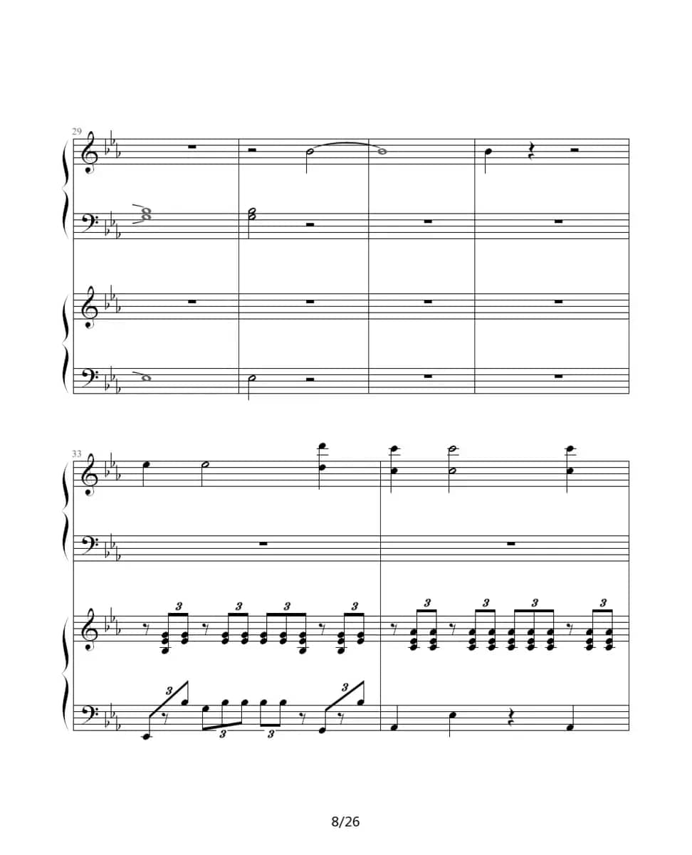 ココロの音（双钢琴）