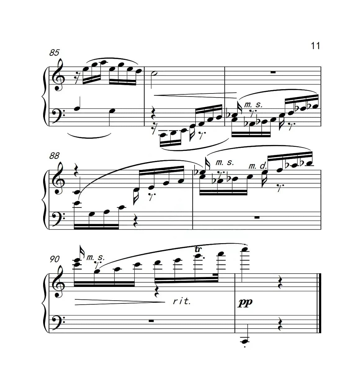 第六级B组 溪边嬉水（中国音乐学院钢琴考级作品1~6级）