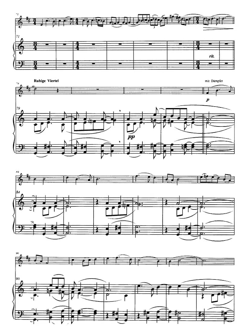 爵士风格的小协奏曲（小号+钢琴伴奏）