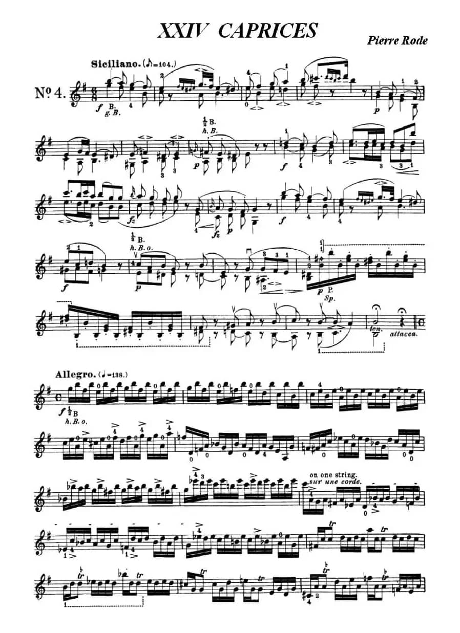 24首小提琴练习曲之4  