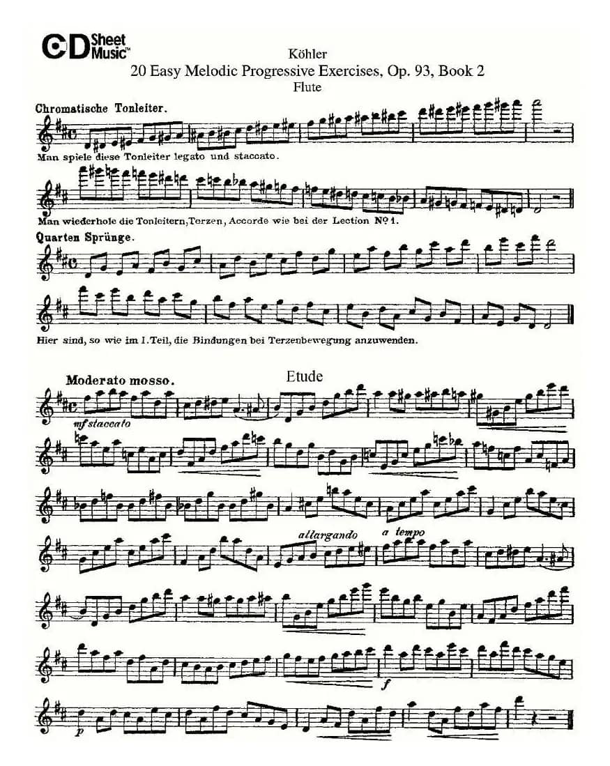 柯勒练习曲作品93号（二）