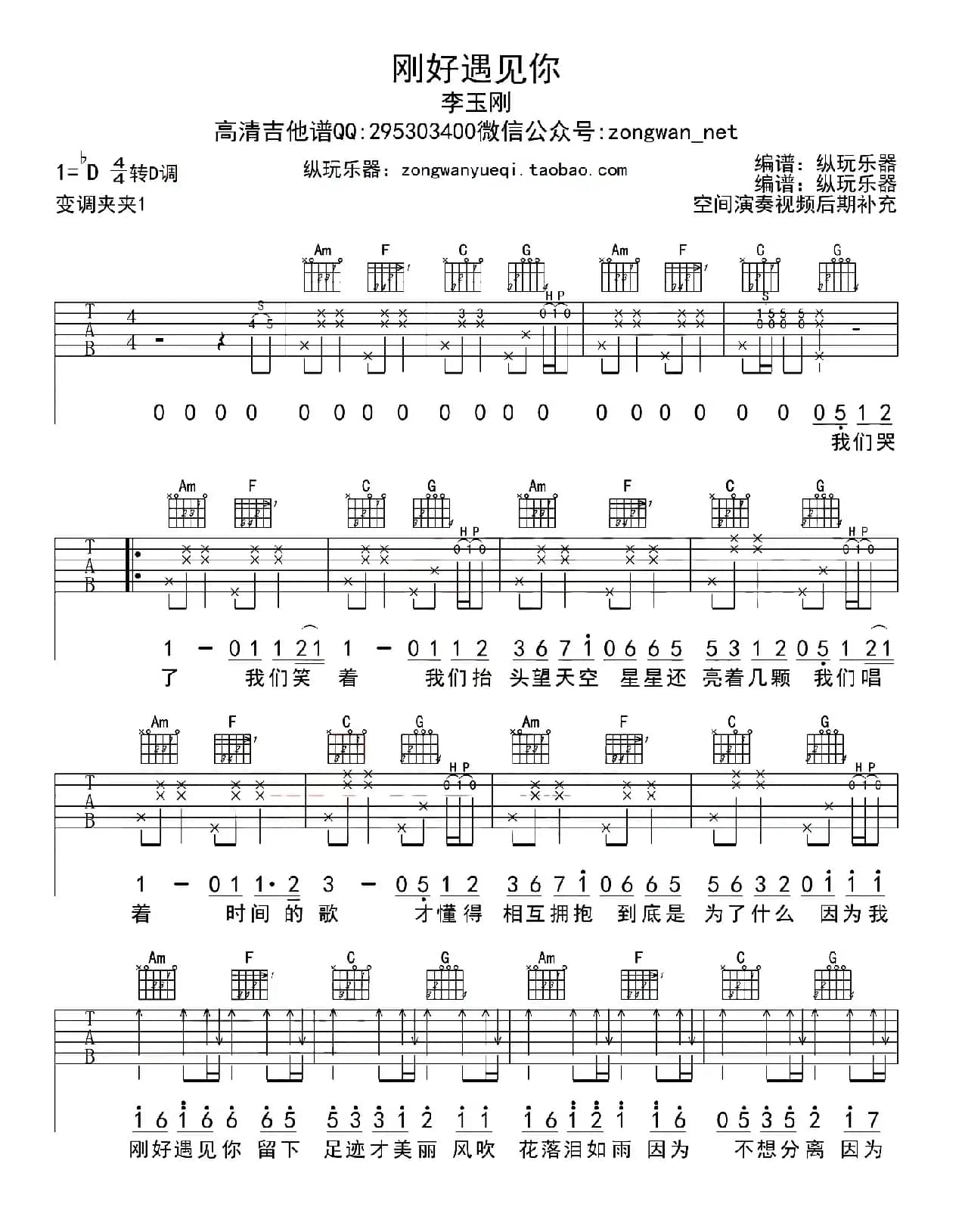 刚好遇见你（纵玩乐器编配版）