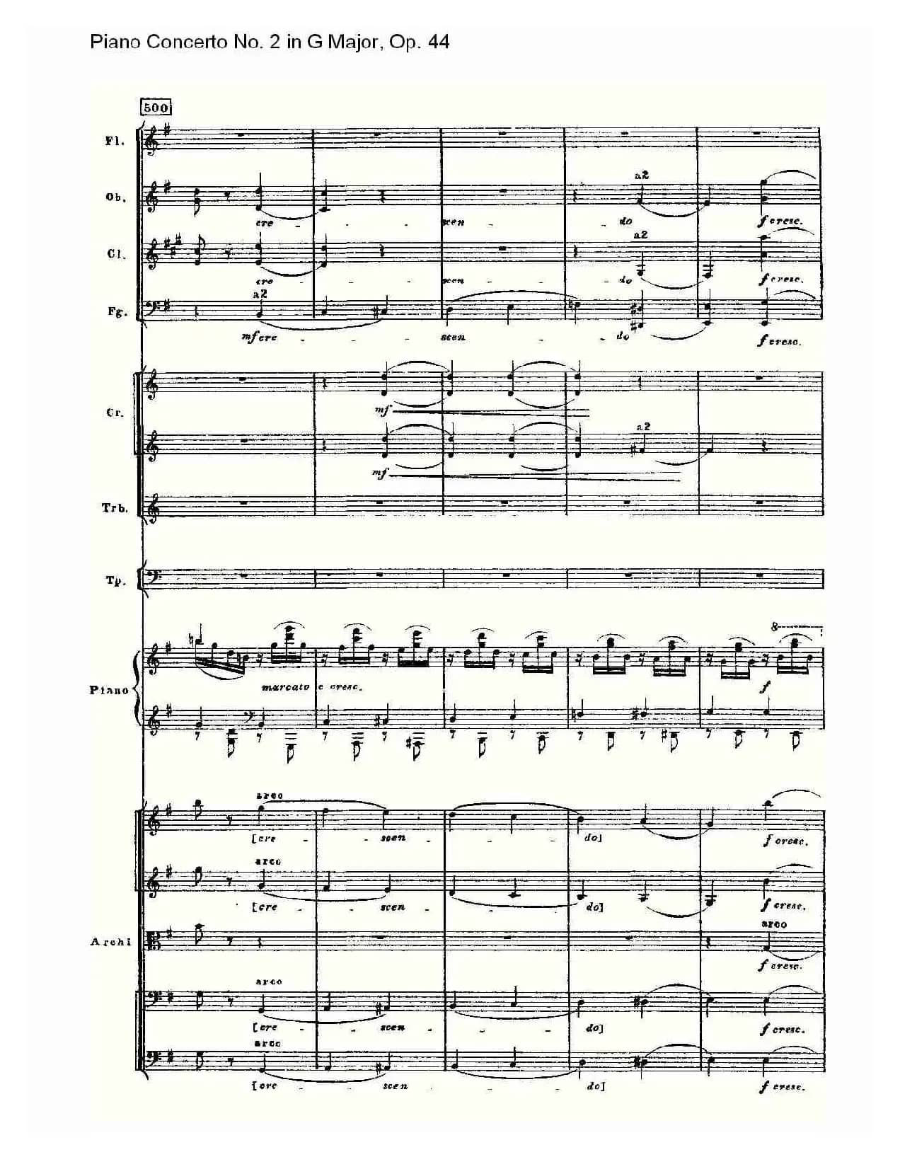 G大调第二钢琴协奏曲, Op.44第三乐章（二）