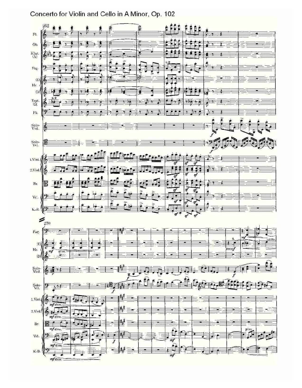 A小调小提琴与大提琴协奏曲, Op.102第三乐章