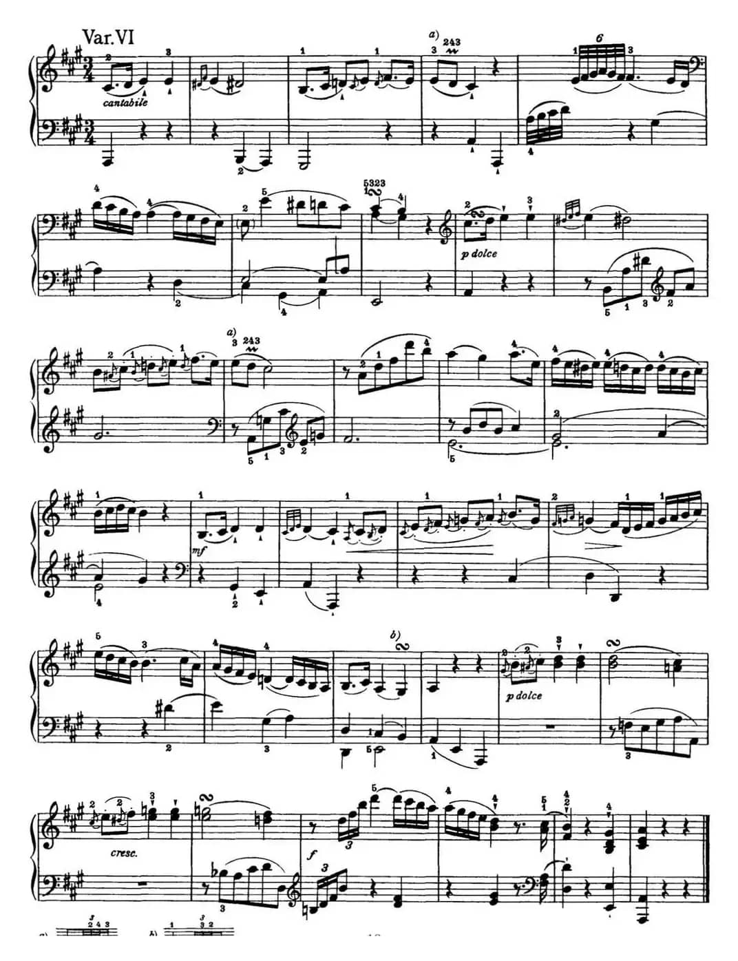 海顿 钢琴奏鸣曲 Hob XVI 30 in A major