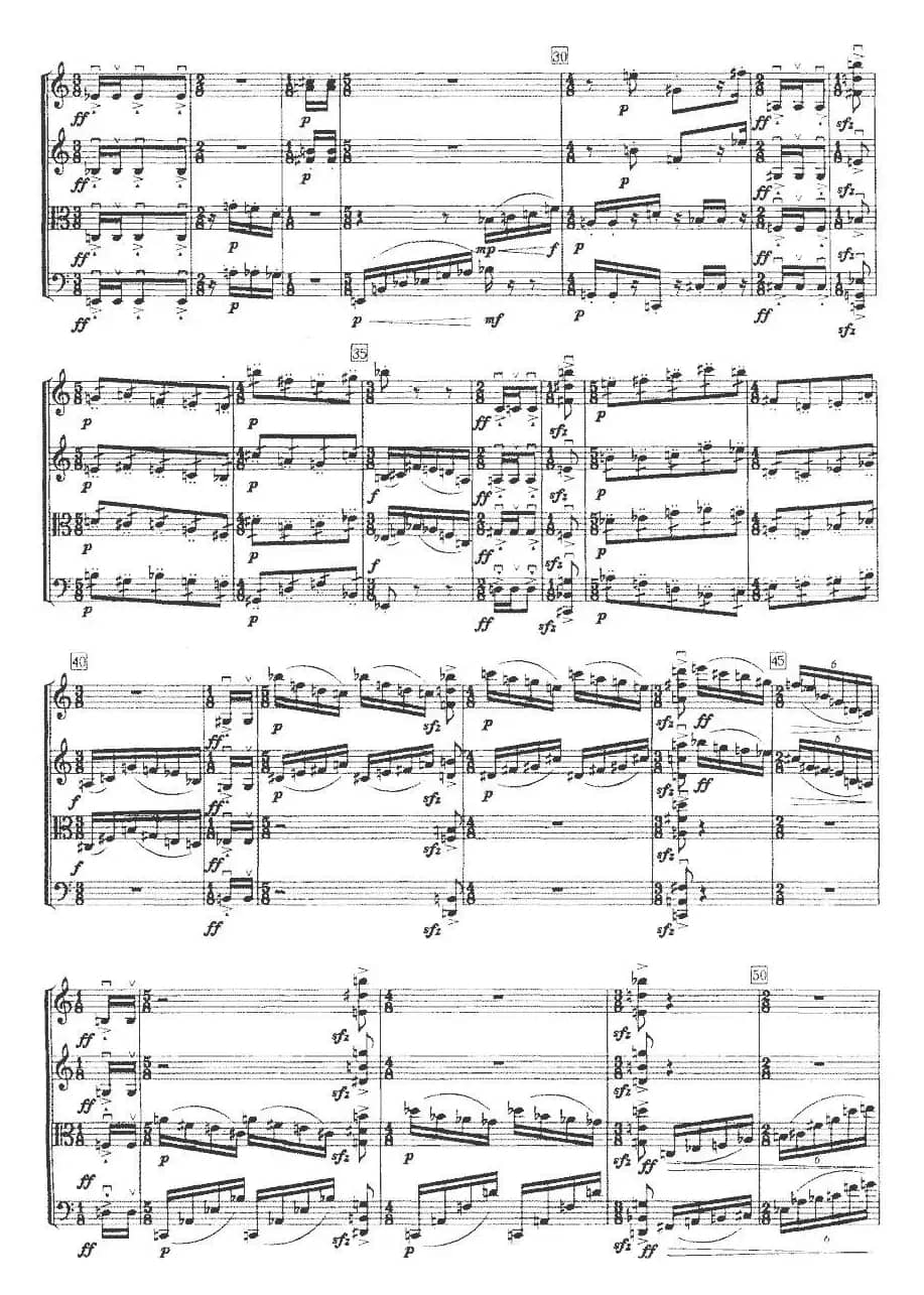 第三弦乐四重奏（第二乐章）