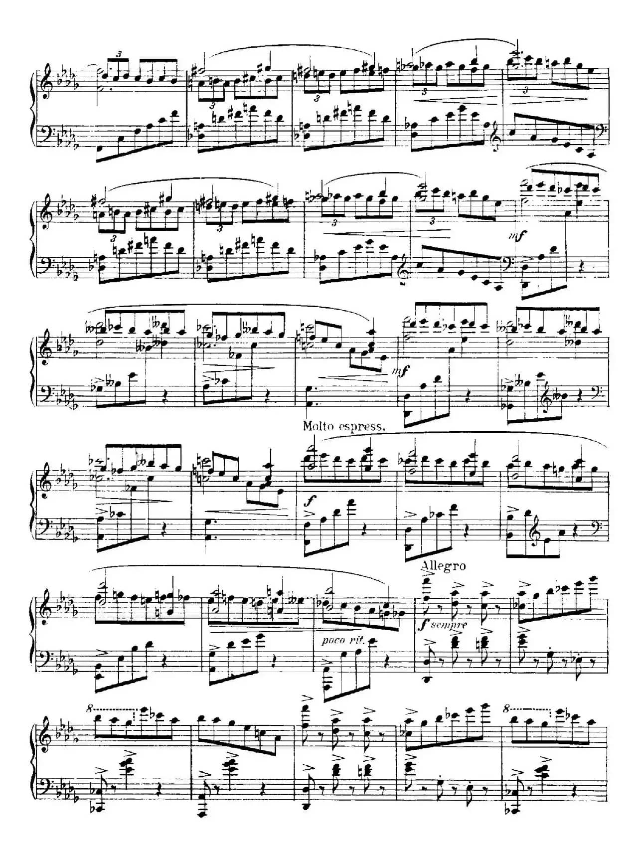 4 Valses Caprice（4首随想圆舞曲）（Op.38 No. 2 in D-flat）