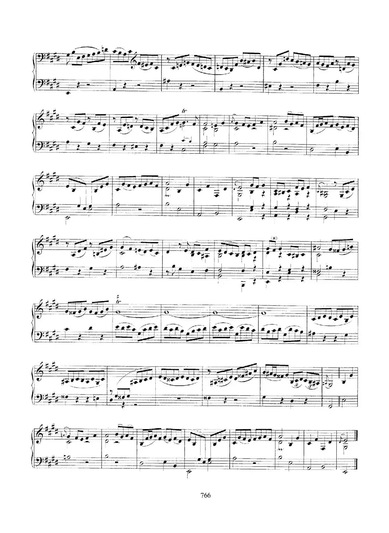 Partita in E Major BWV 1006a（E大调第三无伴奏小提琴组曲·钢琴独奏版）