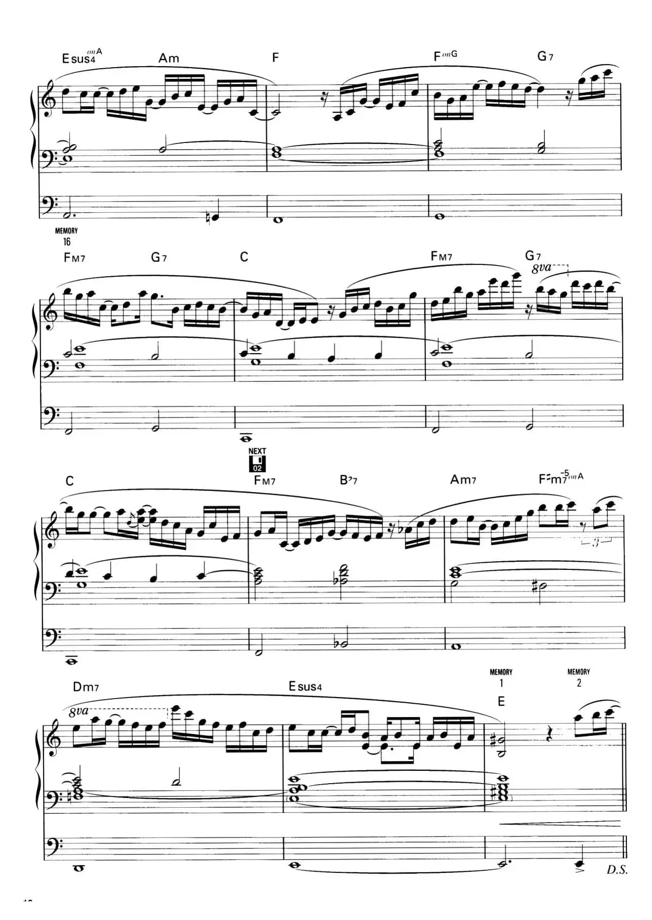 I wish…（双排键电子琴谱）