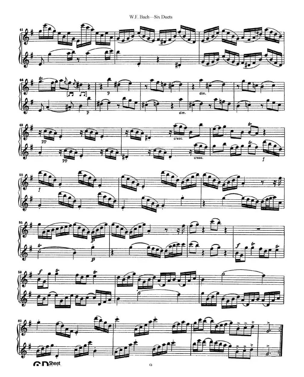 Six Duets（6首二重奏）（2）