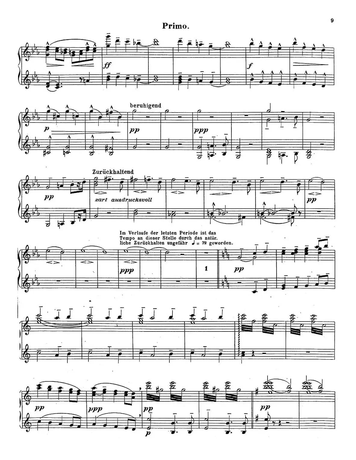 c小调第二交响曲“复活”（Ⅰ）（改编四手联弹版 ）