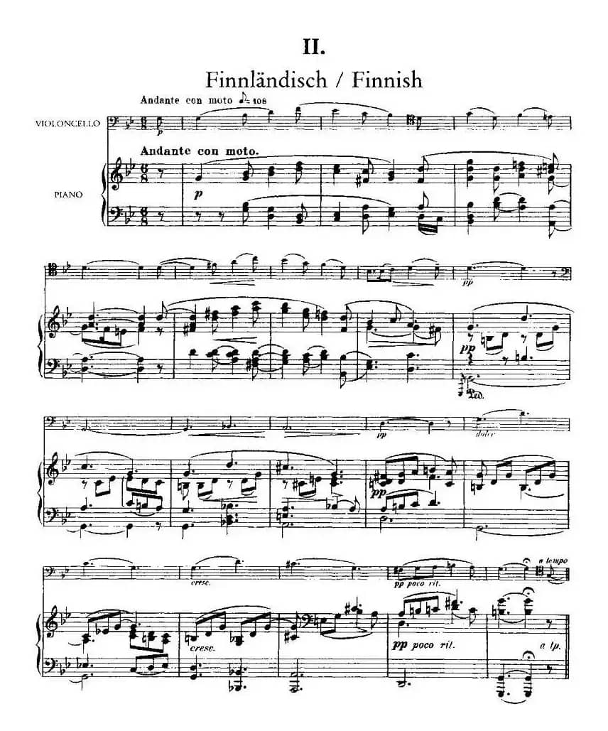 马克斯·布鲁赫 Op70 4首（大提琴+钢琴）