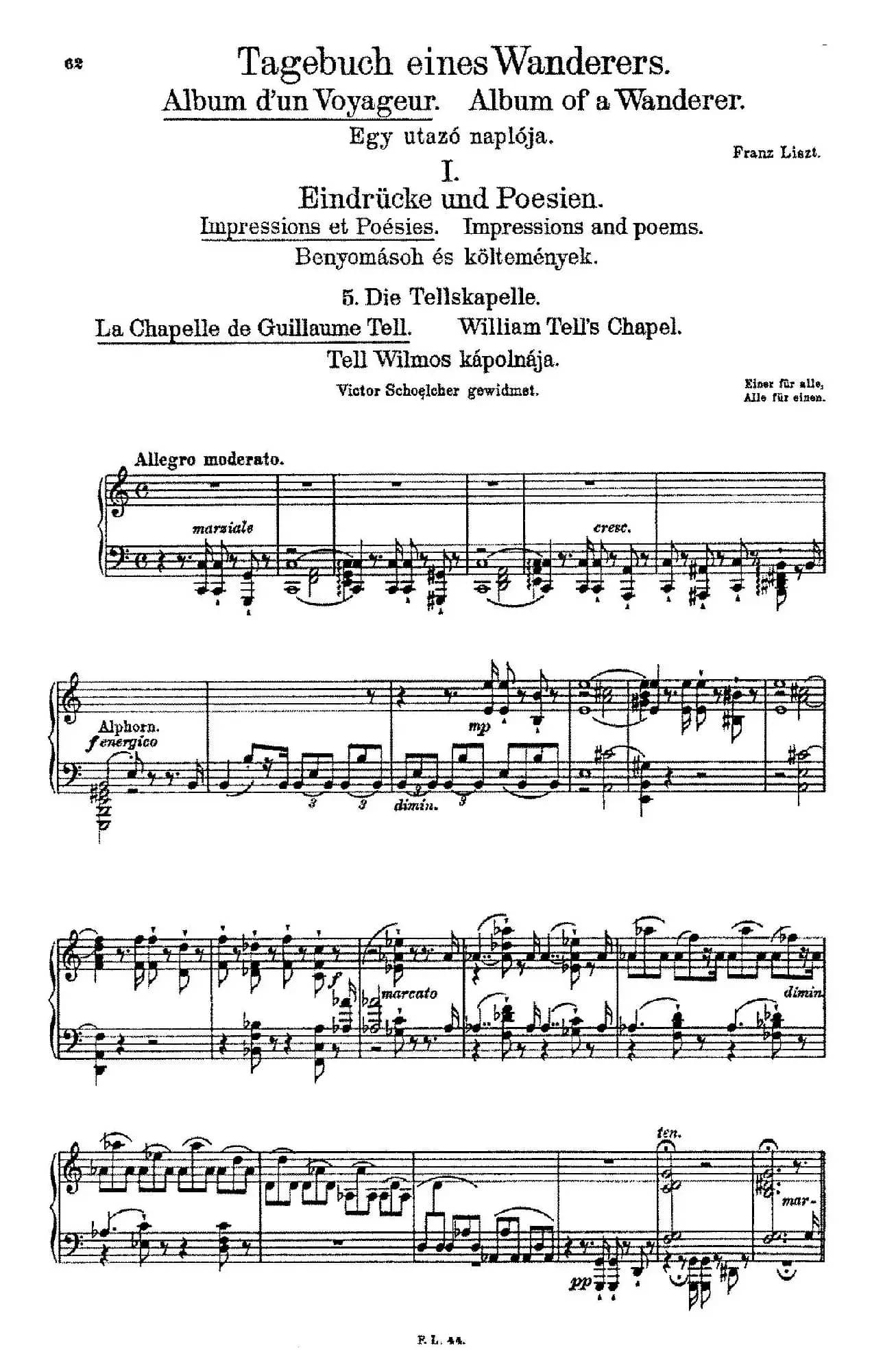 Album d'un Voyageur S.156（旅行者札记·第一册）（印象与诗篇·5. 奥伯曼山谷 Vallee d'Obermann）