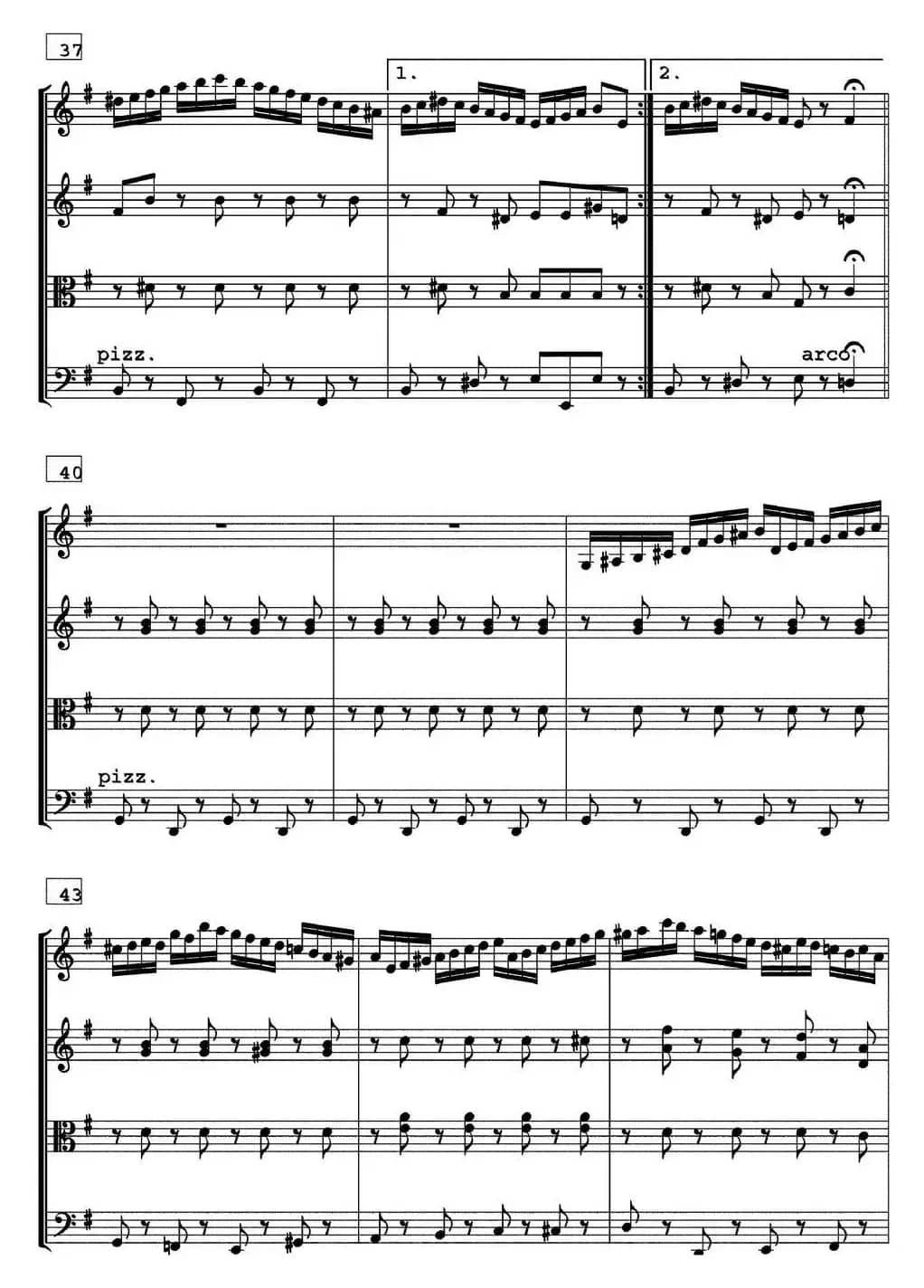 HORA National dance of Moldaviya（霍拉舞曲、四重奏）