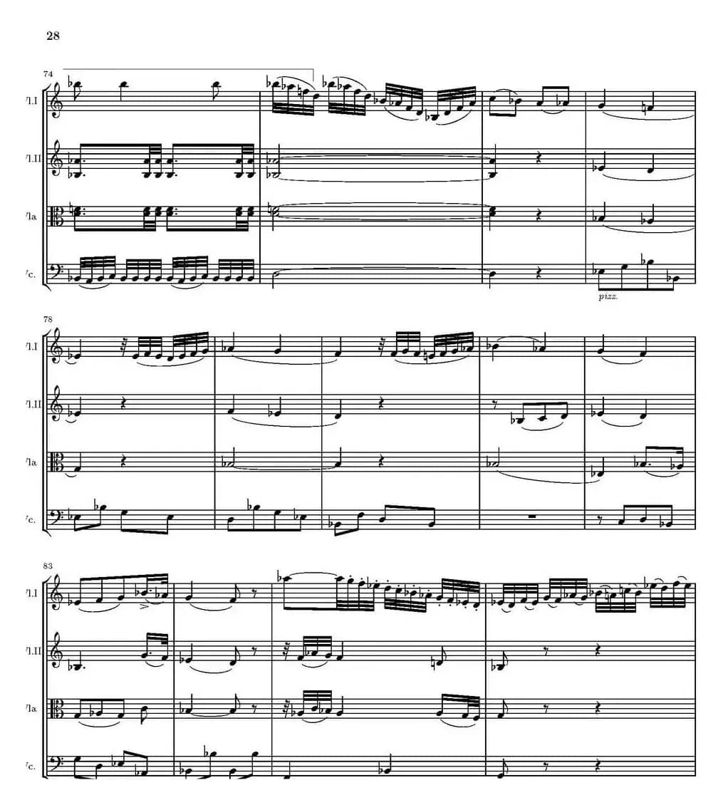 String Quartet nr.18 in E minor（E小调弦乐四重奏、P16-30）