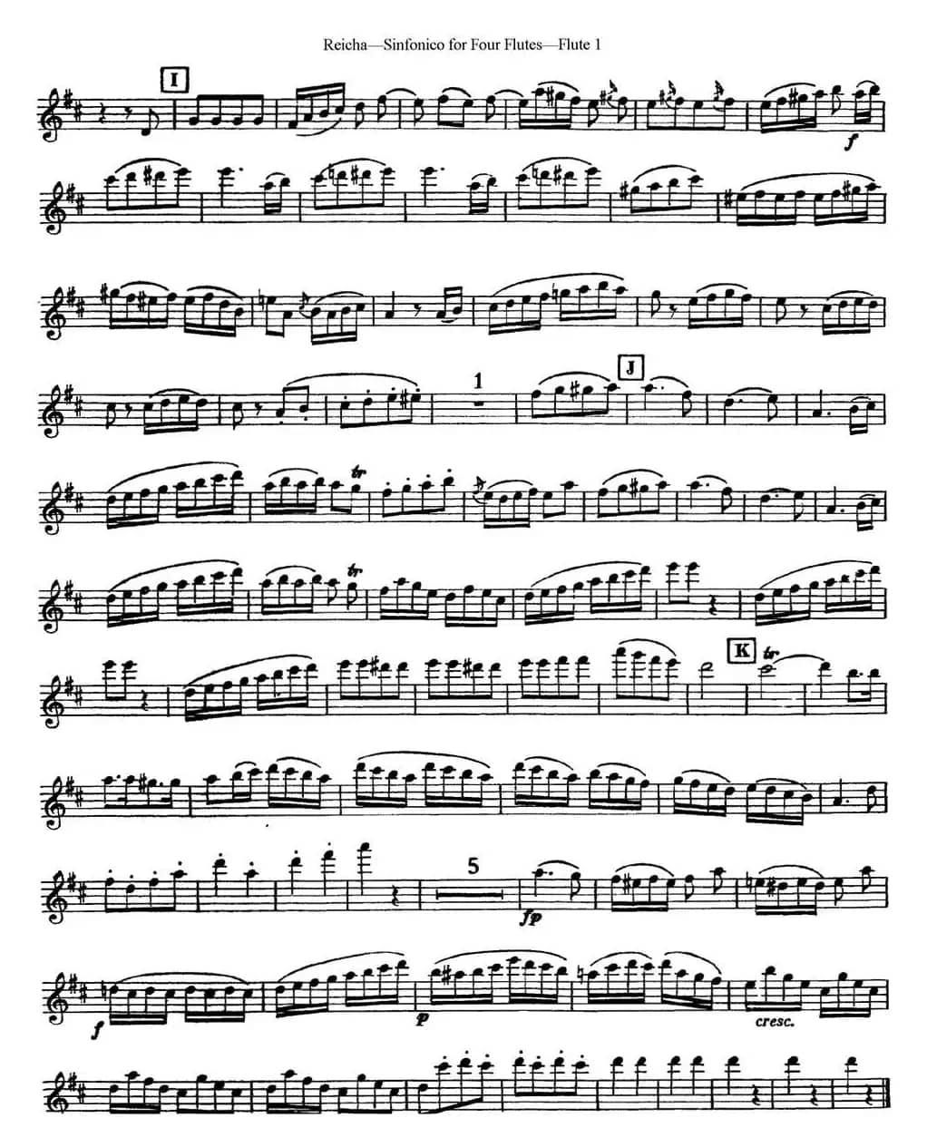 瑞查长笛四重奏（Flute 1）