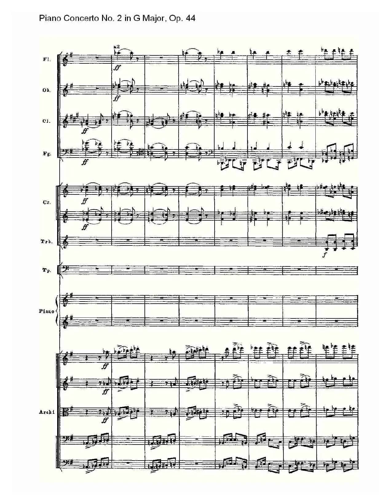 G大调第二钢琴协奏曲, Op.44第三乐章（二）