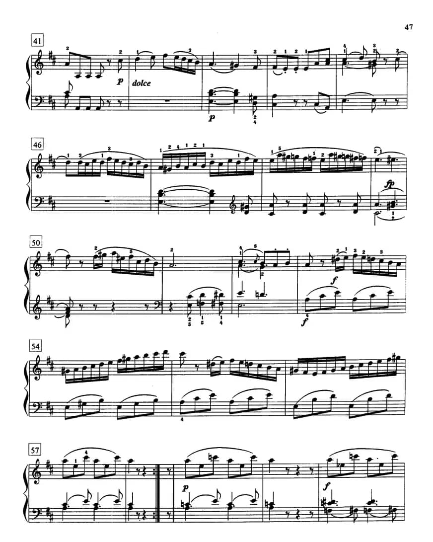 D大调奏鸣曲（K.576）