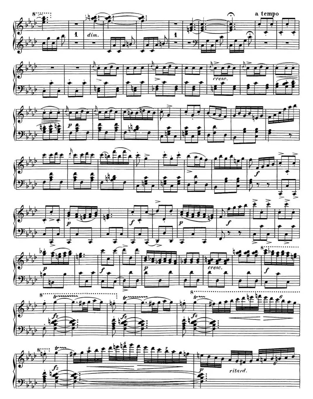 舒伯特降f小调即兴曲D.935，Op.142（NO.4）