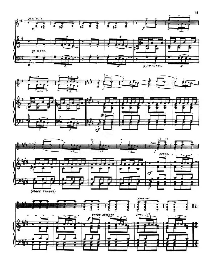  Suite of Spanish Folksongs: 6、JOTA（小提琴+钢琴伴奏）