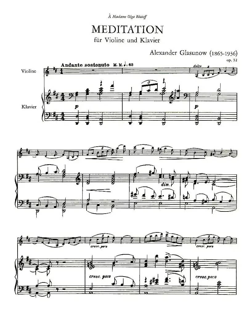 Meditation（小提琴+钢琴）