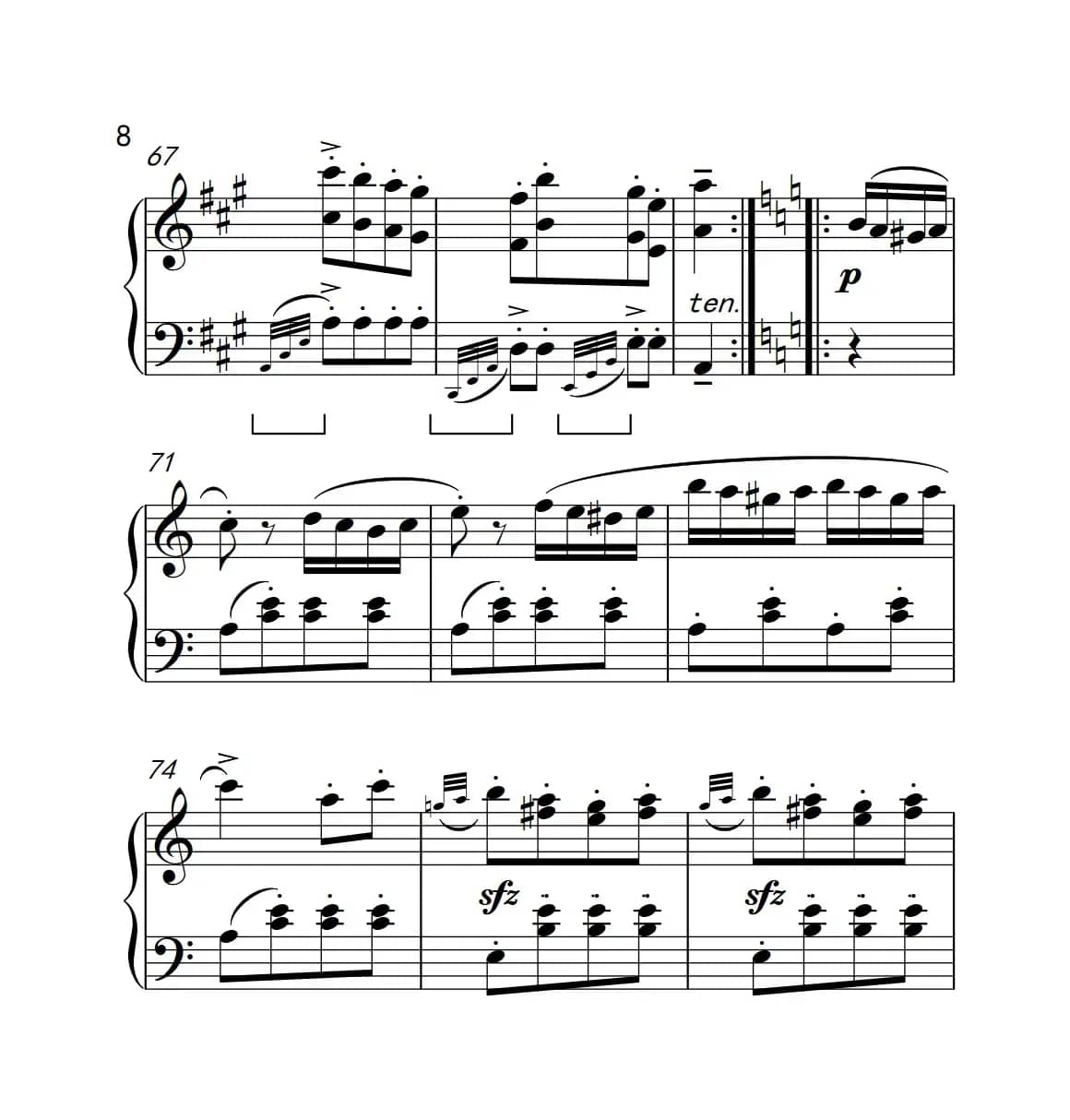 A大调钢琴奏鸣曲（土耳其风格的回旋曲）