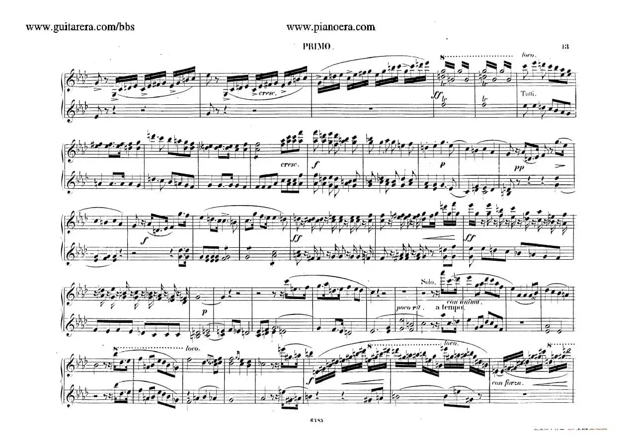 Piano Concerto No.2 in f Minor Op.21（f小调第二钢琴协奏曲·四手联弹版）