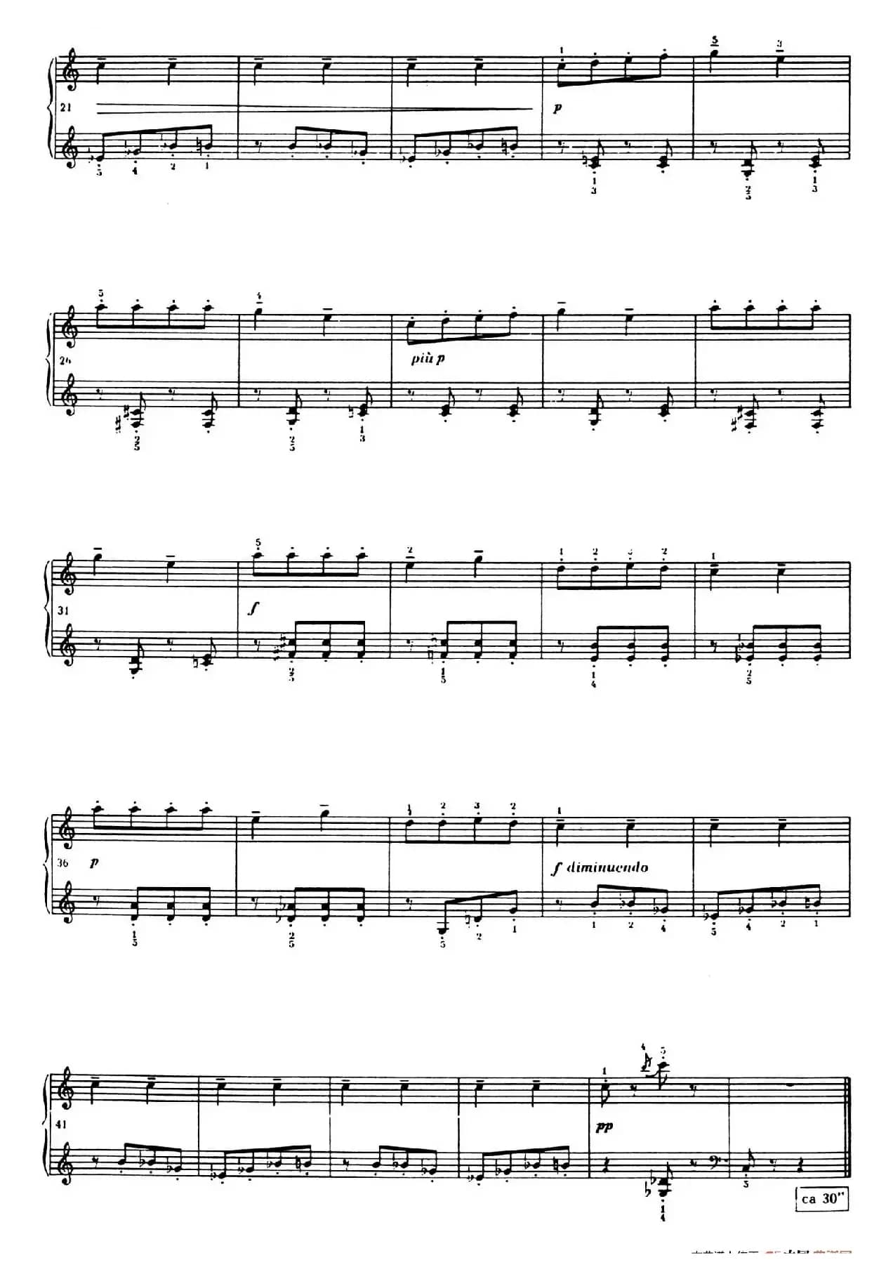 12 Folk Melodies（十二首民间曲调·10）