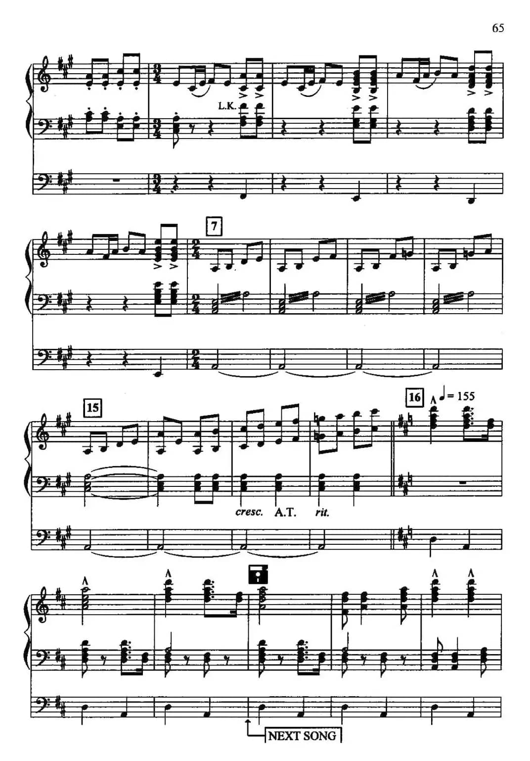 黄河（双排键电子琴）