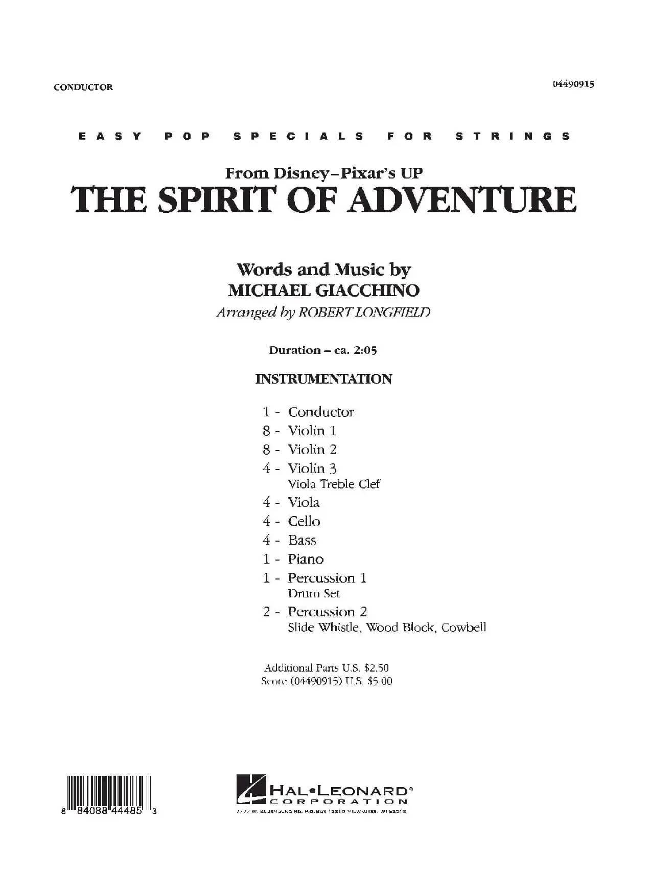 The Spirit of Adventure（交响弦乐团总谱）
