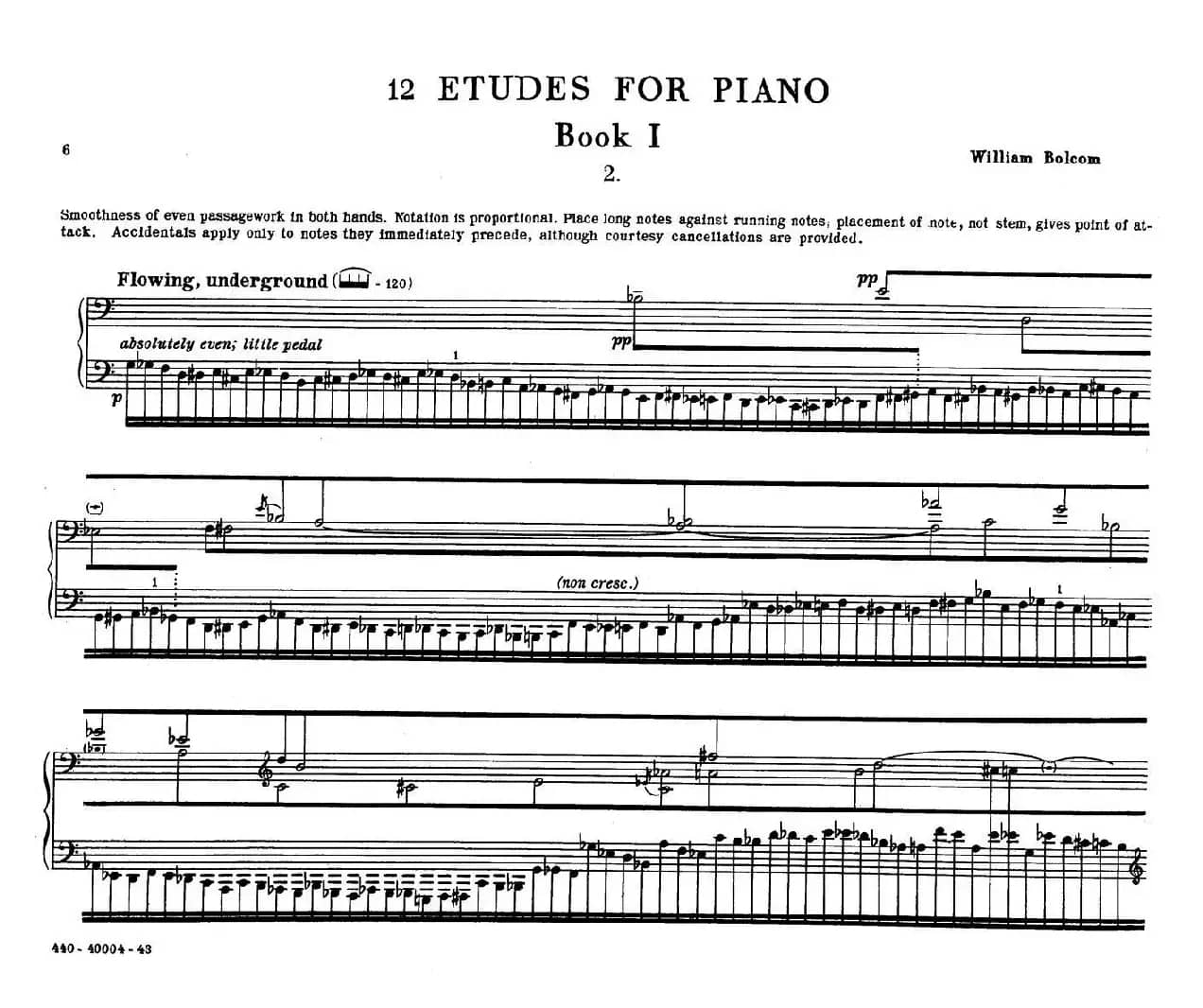 12 Etudes for Piano（博尔科姆12首钢琴练习曲·2）