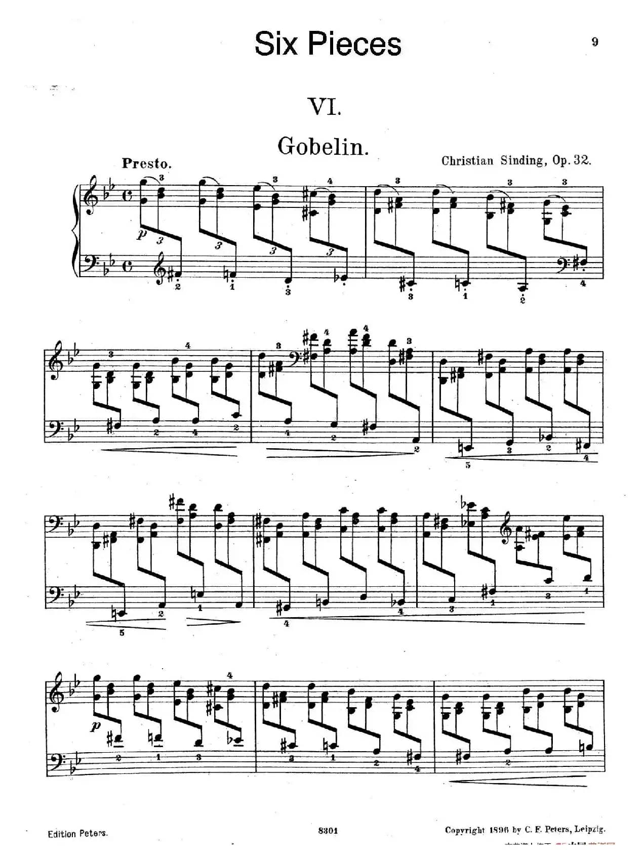 Six Pieces Op.32（6首小品·6. 精灵 ）