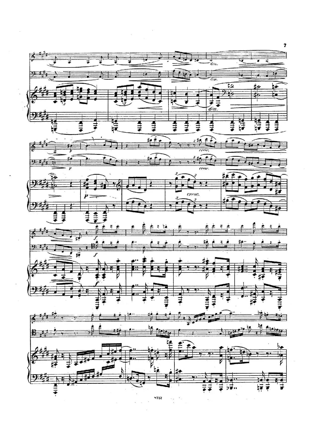 Piano Trio No.3 in c Minor Op.101（c小调第三钢琴三重奏）