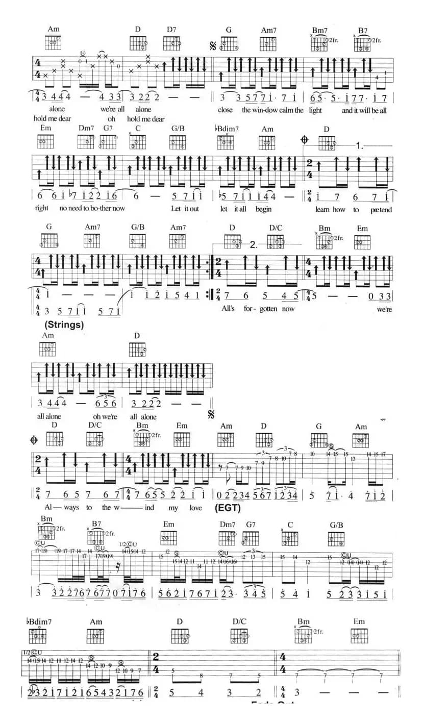 We're All Alone（我俩都孤独）