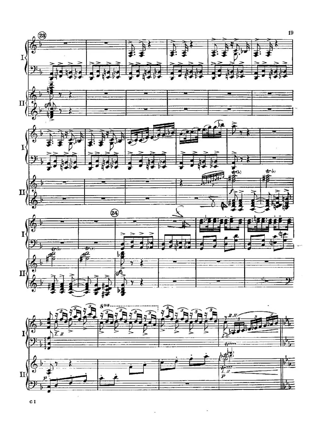 F大调爵士钢琴协奏曲（美版双钢琴原谱 P11—20）