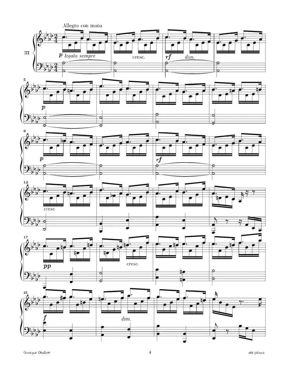 Six Pieces（6首钢琴小品·Ⅲ）