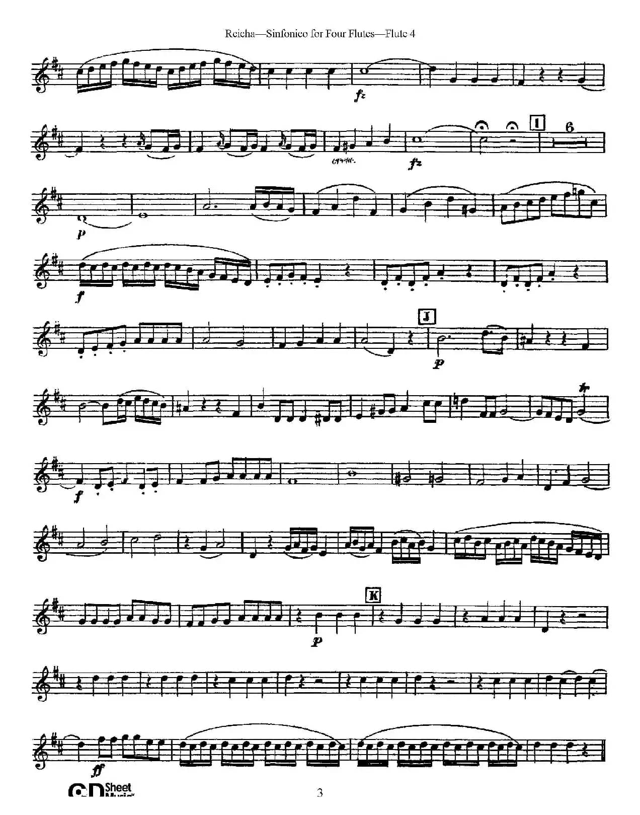 瑞查长笛四重奏（Flute 3）