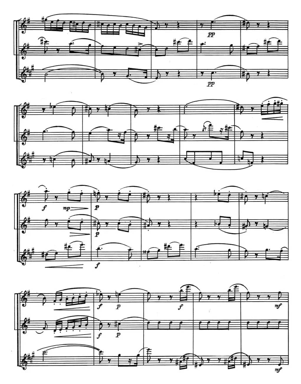 来自俄罗斯的2首长笛二重奏和1首长笛二重奏配钢琴伴奏