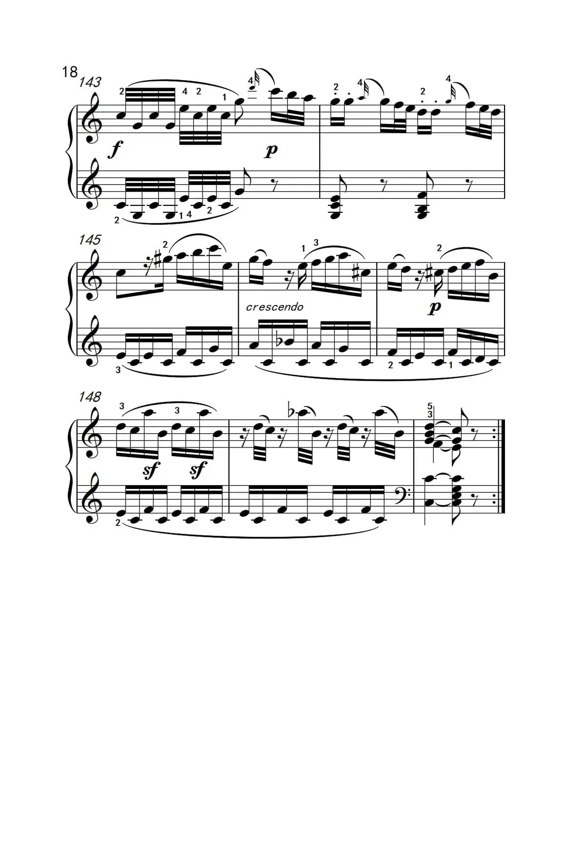 第八级1.C大调奏鸣曲 第一乐章 K.330（中央音乐学院 钢琴（业余）考级教程 7-9级）