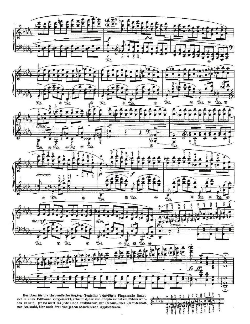 肖邦钢琴练习曲，Op.25之八