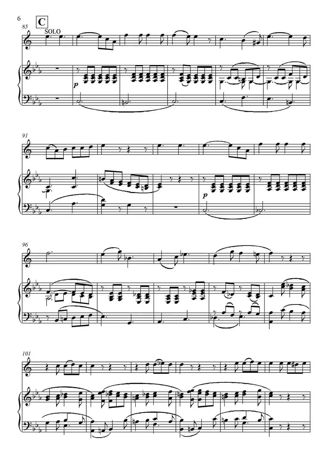 Mozart：Concerto KV495 No.4-3st Rondo 回旋曲（中音萨克斯+钢琴伴奏）