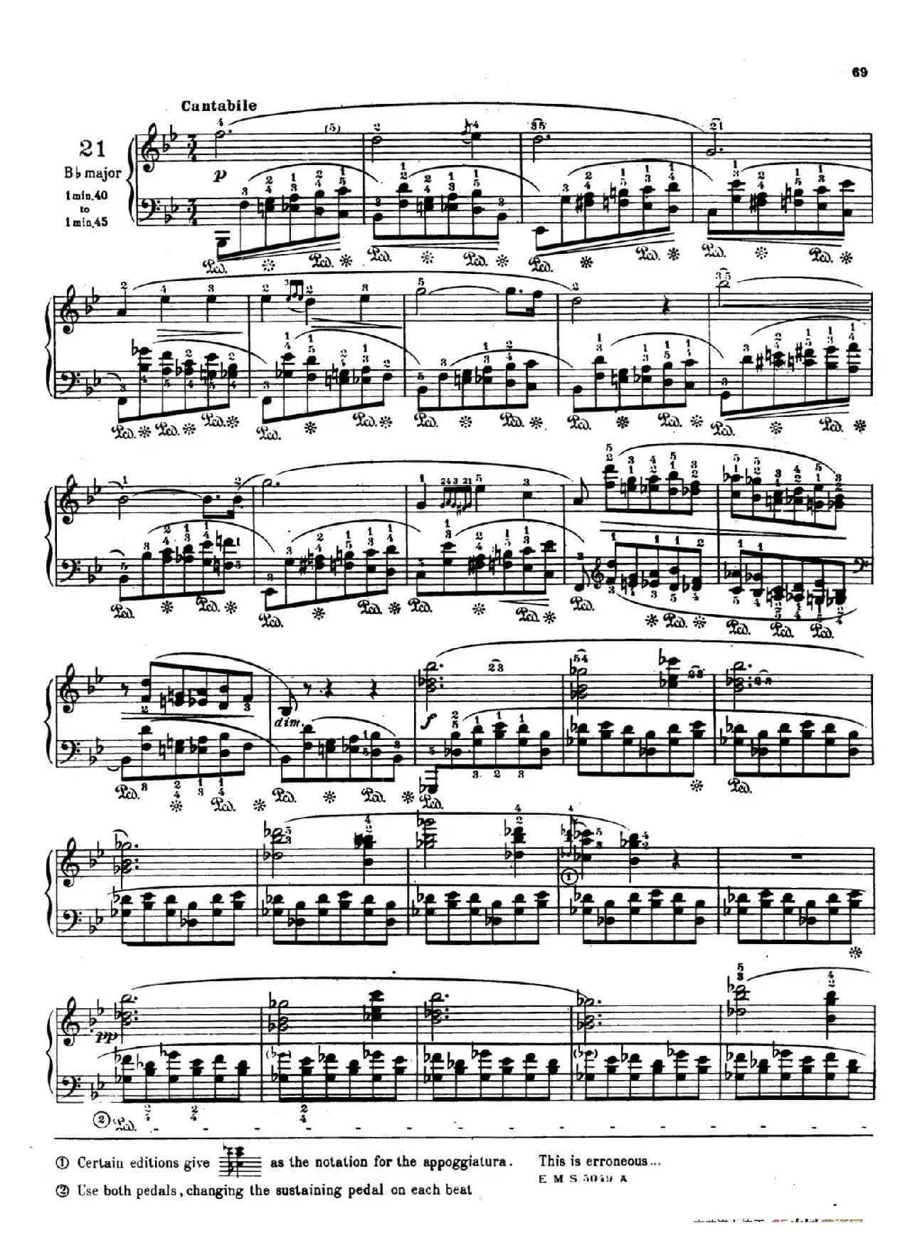 Preludes Op.28（24首前奏曲·21）