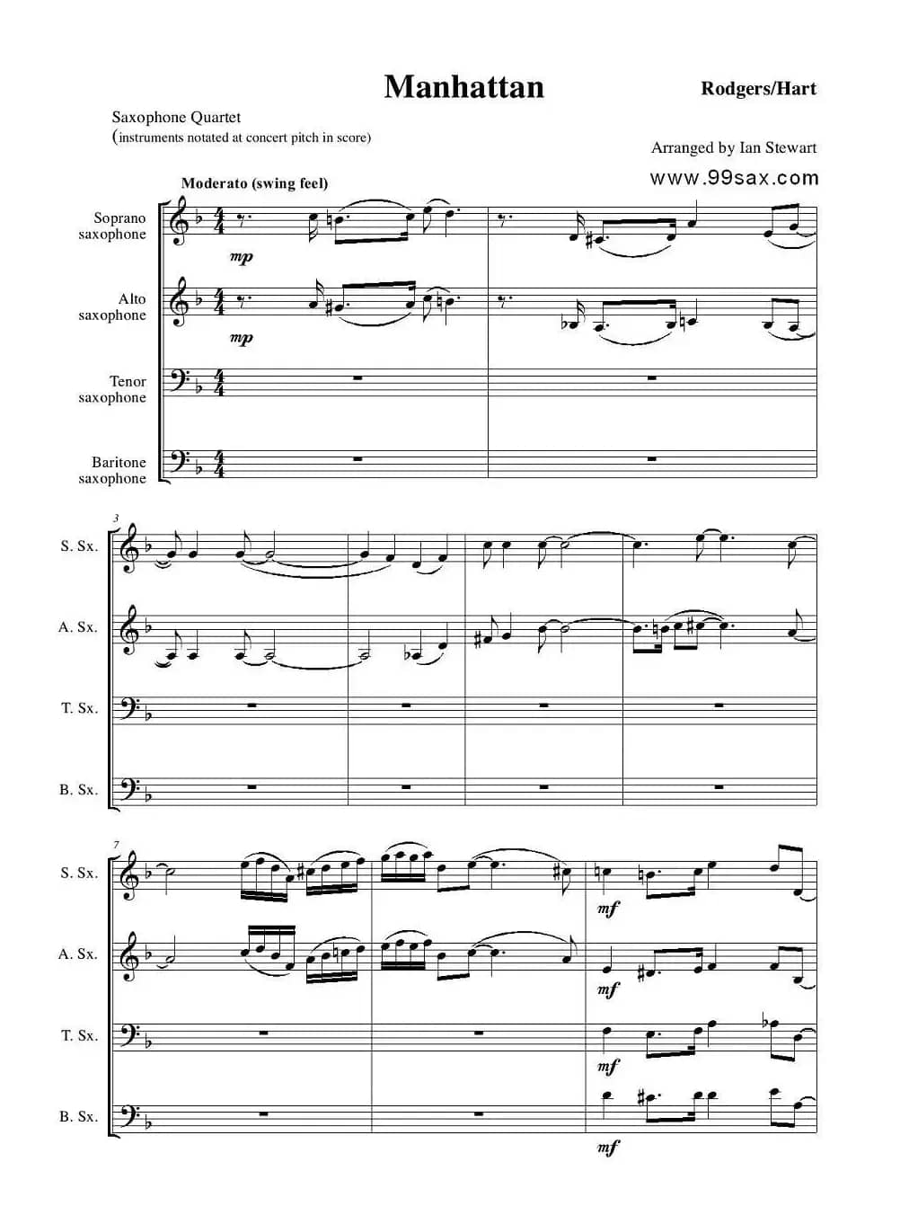 Manhattan score（四重奏）